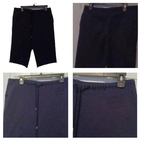 🍭🌹Dark blue drawstring sweat shorts - Picture 1 of 10